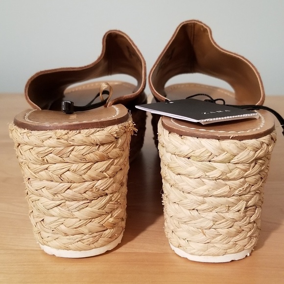 ZARA WOMAN | TAN SUEDE BRAIDED PLATFORM, SIZE 41 - Picture 4 of 6